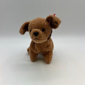 Ty Beanie Babies Collection Tuffy Brown Dog Plush Stuffed Animal